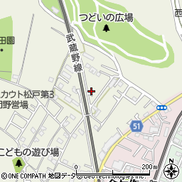 千葉県松戸市千駄堀831周辺の地図