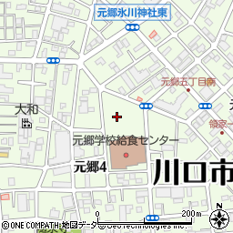 埼玉県川口市元郷周辺の地図