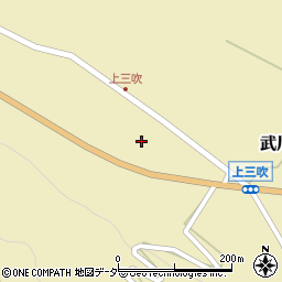 山梨県北杜市武川町三吹296周辺の地図