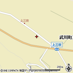 山梨県北杜市武川町三吹287周辺の地図