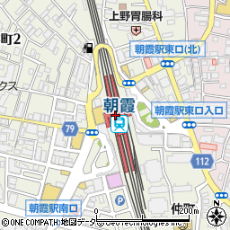 ファミリーマートエキア朝霞店周辺の地図