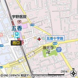 千葉県松戸市金ケ作412-12周辺の地図