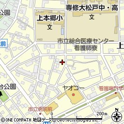 千葉県松戸市上本郷3962周辺の地図