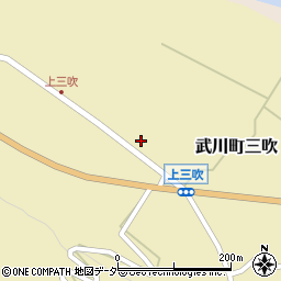 山梨県北杜市武川町三吹431周辺の地図