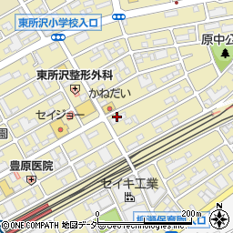フラワーハーモニーツネオカ東所沢店周辺の地図