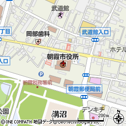 朝霞市役所周辺の地図