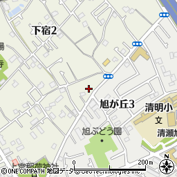 東京都清瀬市下宿2丁目424周辺の地図
