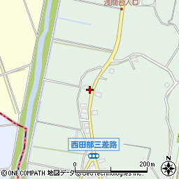 千葉県香取市西田部954-3周辺の地図