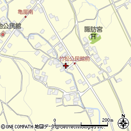 竹松公民館周辺の地図