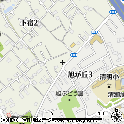 東京都清瀬市下宿2丁目424-7周辺の地図