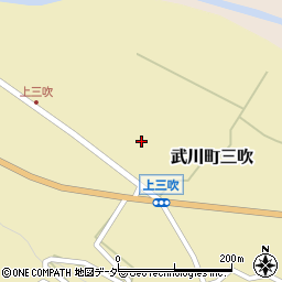 山梨県北杜市武川町三吹438周辺の地図