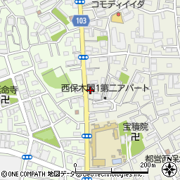 吉場安行東京線周辺の地図