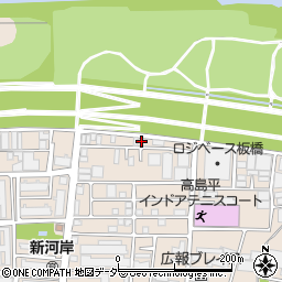東京都板橋区新河岸1丁目25-21周辺の地図