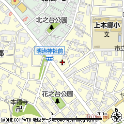 千葉県松戸市上本郷337周辺の地図