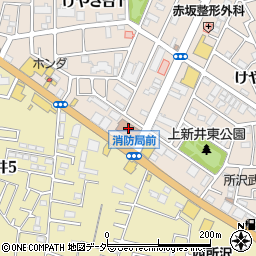 埼玉西部消防局　指令課周辺の地図