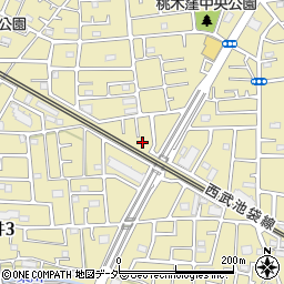 埼玉県所沢市上新井4丁目2-9周辺の地図