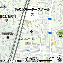 都営竹の塚アパート周辺の地図