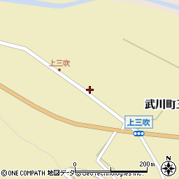 山梨県北杜市武川町三吹423周辺の地図