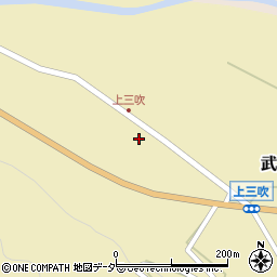 山梨県北杜市武川町三吹303周辺の地図