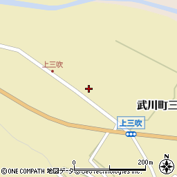 山梨県北杜市武川町三吹424周辺の地図