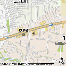 ＢＯＯＫＯＦＦ東所沢店周辺の地図