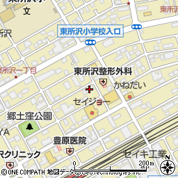 アニメート東所沢周辺の地図