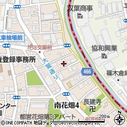 東京都足立区南花畑4丁目23周辺の地図