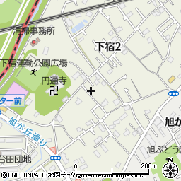 東京都清瀬市下宿2丁目436-4周辺の地図
