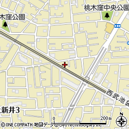 埼玉県所沢市上新井4丁目2-32周辺の地図