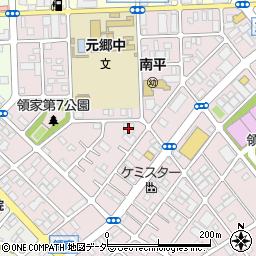 東京電力領家変電所周辺の地図