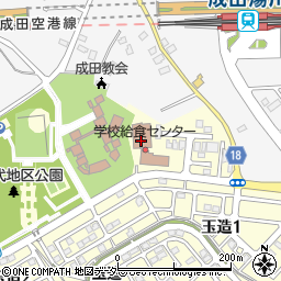 成田学園周辺の地図