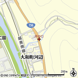 井寺口周辺の地図