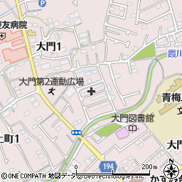 〒198-0014 東京都青梅市大門の地図