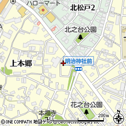 千葉県松戸市上本郷2106周辺の地図