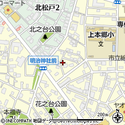 千葉県松戸市上本郷3397周辺の地図