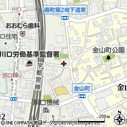 川口寿町郵便局周辺の地図