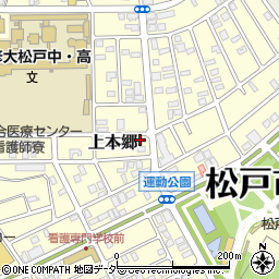 千葉県松戸市上本郷3712-3周辺の地図