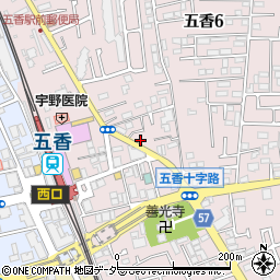 千葉県松戸市金ケ作421-1周辺の地図