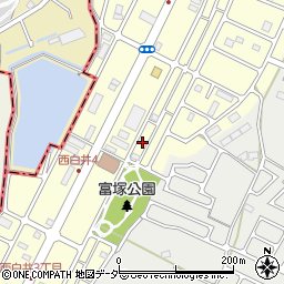 千葉県白井市西白井2丁目24周辺の地図