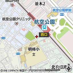 セブンイレブン所沢航空公園駅西口店周辺の地図