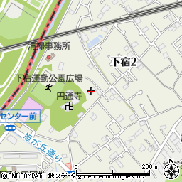 東京都清瀬市下宿2丁目518周辺の地図