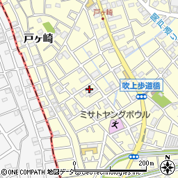 埼玉県三郷市戸ヶ崎5丁目周辺の地図