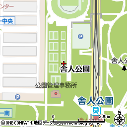 東京都足立区舎人公園周辺の地図