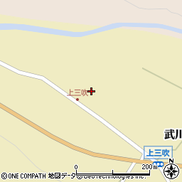 山梨県北杜市武川町三吹408周辺の地図