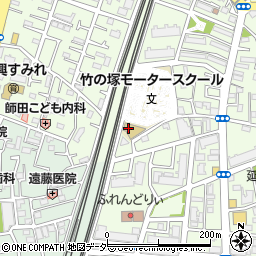 竹の塚モータースクール周辺の地図