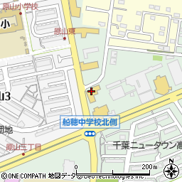 トヨタカローラ千葉　千葉ニュータウン店周辺の地図