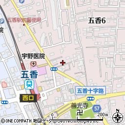 千葉県松戸市金ケ作420-5周辺の地図