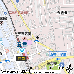 千葉県松戸市金ケ作420-2周辺の地図