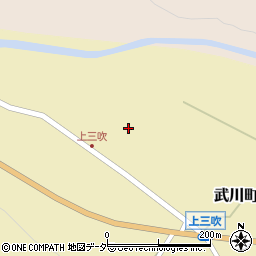 山梨県北杜市武川町三吹411周辺の地図