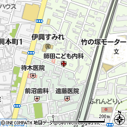 師田こども内科クリニック周辺の地図